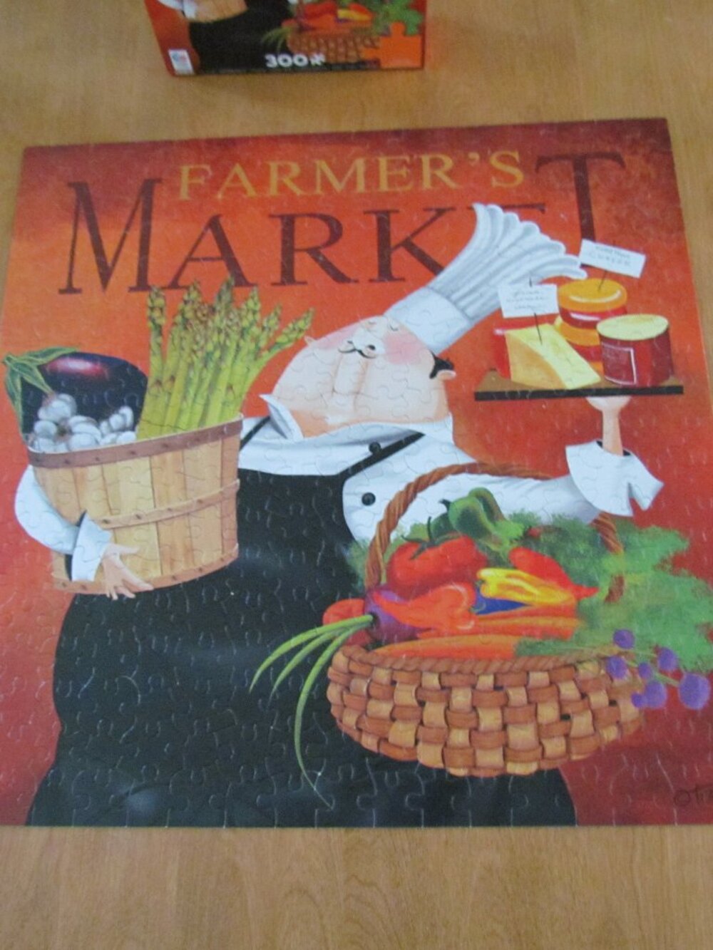 Ceaco 300 Piece Farmer's Market by Tracy Flickinger Puzzle EUC